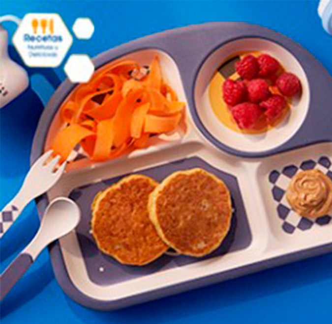 Pancakes de avena y zanahoria