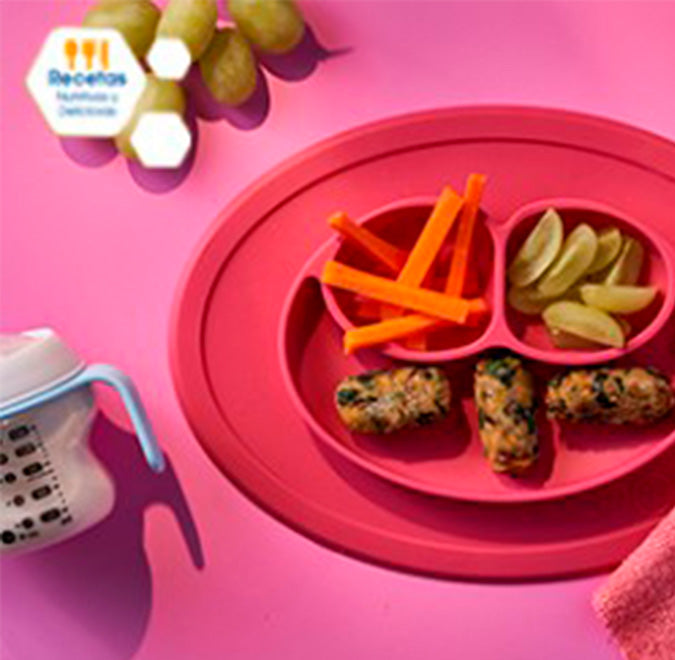 Croquetas de quinoa con lentejas, verduras y uvas