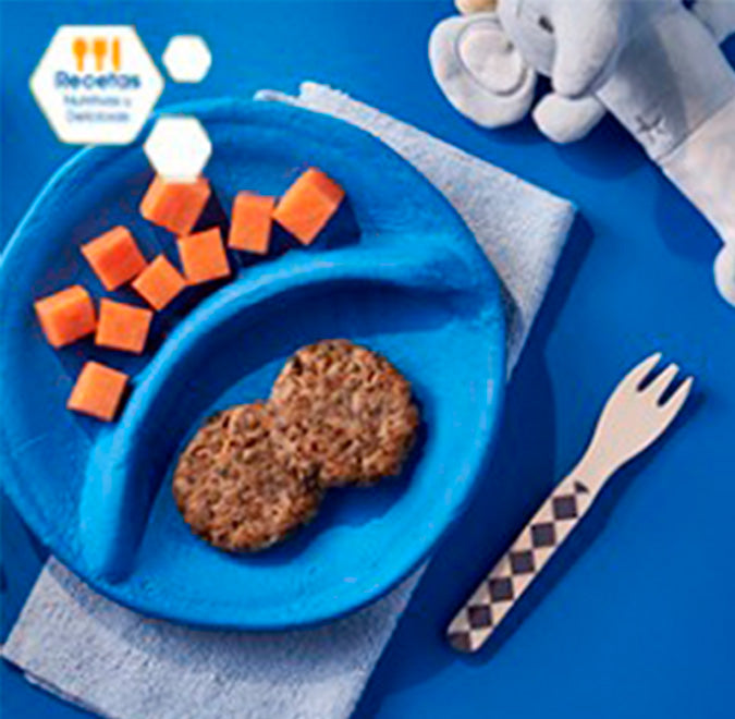 Hamburguesita de lenteja y champiñón