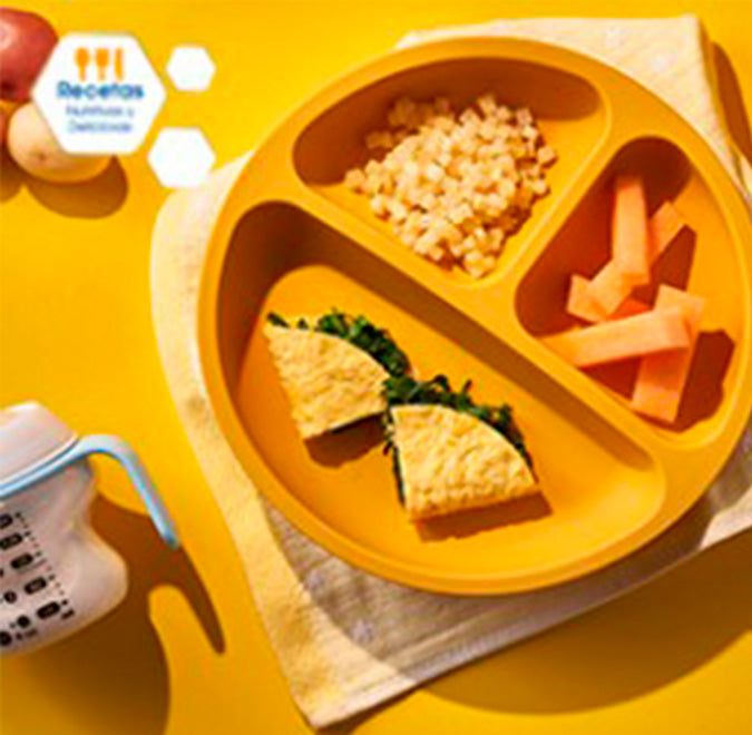 Omelette de espinaca con papa