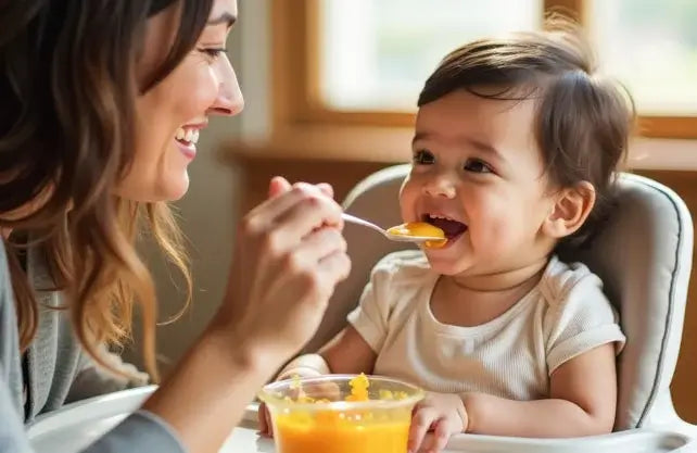 Mamá amamantando a su bebé