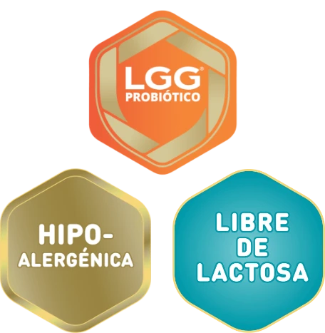 Probiótico LGG, fórmula hipoalergénica y libre de lactosa