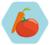 Zanahorias, chicharos, cebolla y jitomate